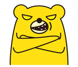 angry bear 2 sticker #4970536