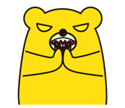 angry bear 2 sticker #4970539