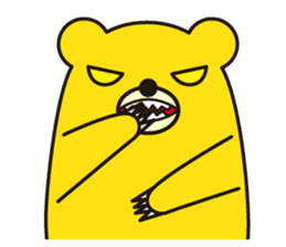 angry bear 2 sticker #4970541