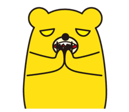 angry bear 2 sticker #4970544