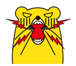 angry bear 2 sticker #4970545