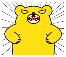 angry bear 2 sticker #4970550