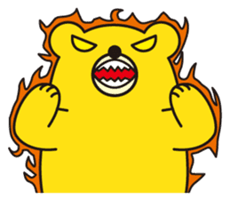 angry bear 2 sticker #4970551