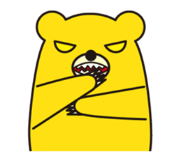 angry bear 2 sticker #4970554