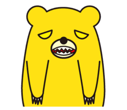 angry bear 2 sticker #4970560