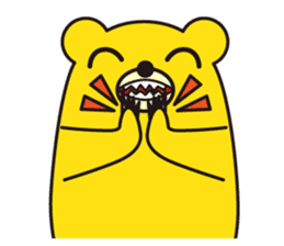 angry bear 2 sticker #4970561