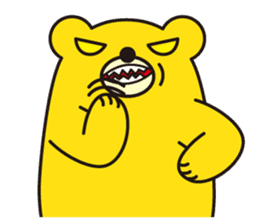 angry bear 2 sticker #4970564