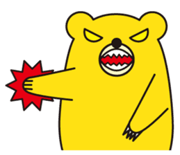 angry bear 2 sticker #4970565