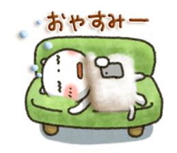 Simple white cat!6 sticker #4971561