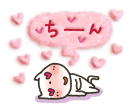 Simple white cat!6 sticker #4971565