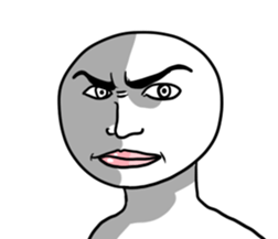 UZAI is slightli white person sticker #4972070