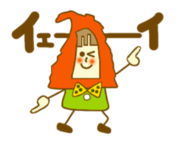 Cockscomb girl sticker #4973178