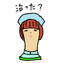 Wig mannequins part2 sticker #4973488