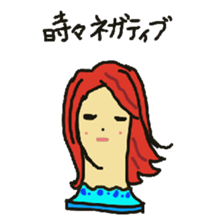 Wig mannequins part2 sticker #4973491