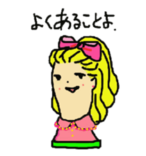 Wig mannequins part2 sticker #4973492