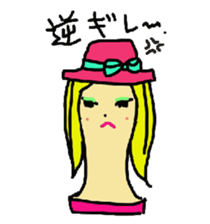 Wig mannequins part2 sticker #4973499