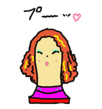 Wig mannequins part2 sticker #4973501