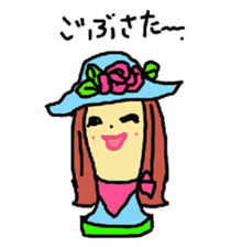 Wig mannequins part2 sticker #4973505