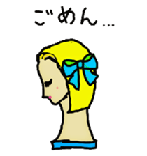 Wig mannequins part2 sticker #4973515