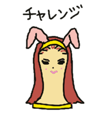 Wig mannequins part2 sticker #4973525