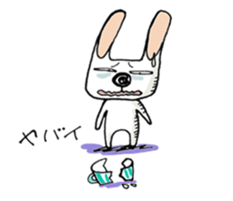 Perverse rabbit sticker #4974076