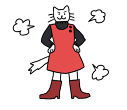 Cat to get dressed sticker #4974178