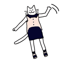 Cat to get dressed sticker #4974191