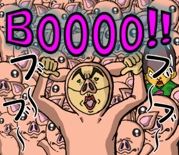 The man in a pig its 3 sticker #4974263