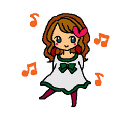 Thundere young lady sticker sticker #4974718