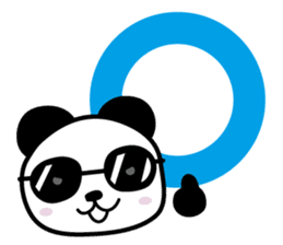 Sunglasses+Panda sticker #4975758