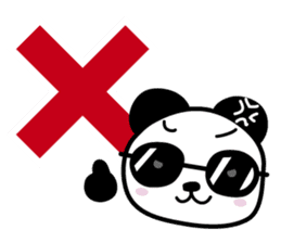 Sunglasses+Panda sticker #4975759