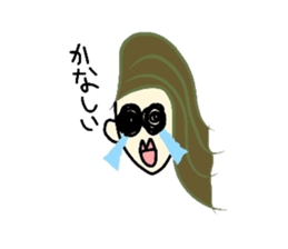 face and one words sticker #4975828