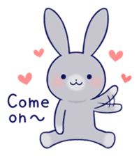 Lovey-dovey rabbit (English) sticker #4976010
