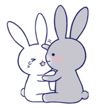 Lovey-dovey rabbit (English) sticker #4976019