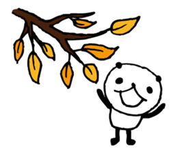 Every day of a panda in November sticker #4976076