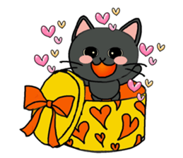 Sticker of the pet which gives a present sticker #4976213