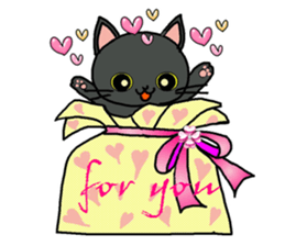 Sticker of the pet which gives a present sticker #4976215