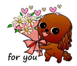 Sticker of the pet which gives a present sticker #4976216