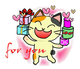 Sticker of the pet which gives a present sticker #4976217
