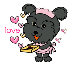 Sticker of the pet which gives a present sticker #4976238