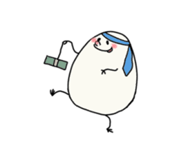 pretty egg man sticker #4976274