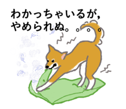 Shiba inu no kimochi in Japanese sticker #4976408
