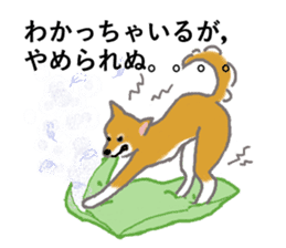 Shiba inu no kimochi in Japanese sticker #4976408