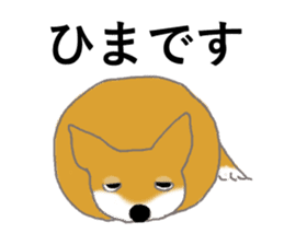 Shiba inu no kimochi in Japanese sticker #4976410