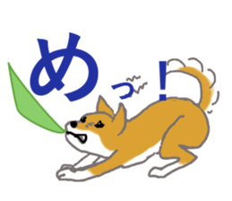 Shiba inu no kimochi in Japanese sticker #4976424