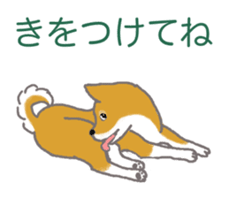 Shiba inu no kimochi in Japanese sticker #4976437