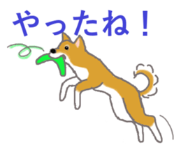 Shiba inu no kimochi in Japanese sticker #4976444