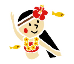 Native American and his fellows sticker #4976507