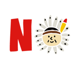 Native American and his fellows sticker #4976513