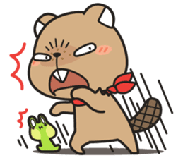 Grumpy Mr Beaver sticker #4976728